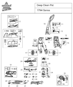 Part Location Diagram of 2036655 Bissell Vacuum Hose Attachment