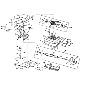 Unit Parts Diagram and Parts List for SST-315A  Bissell Upright Vacuum