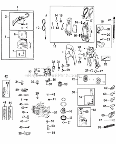 Page A Diagram and Parts List for 8930M  Bissell Carpet Cleaner