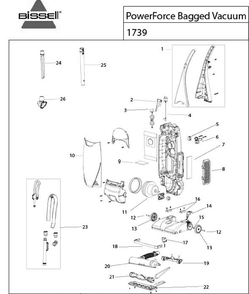 Part Location Diagram of 2031059 Bissell Brush Attachment