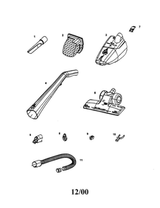 Part Location Diagram of 0100031 Bissell Crevice tool