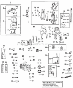 Page A Diagram and Parts List for 9300  Bissell Carpet Cleaner