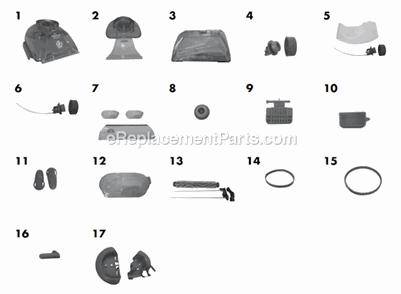 Page A Diagram and Parts List for 94004  Bissell Carpet Cleaner