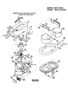 Part Location Diagram of 0134013 Bissell Gasket