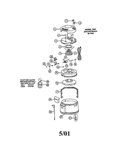 Part Location Diagram of 2108827 Bissell On - Off Switch