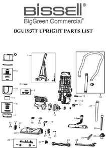 Part Location Diagram of 2032548 Bissell E-Ring