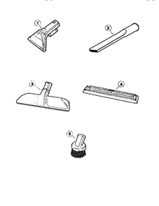 Part Location Diagram of 010-9156 Bissell Crevice tool