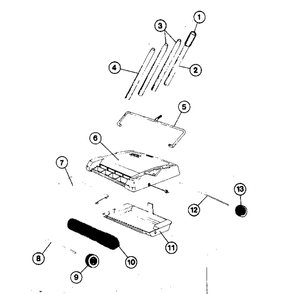 Replacement Parts Diagram and Parts List for 2581  Bissell Carpet Cleaner
