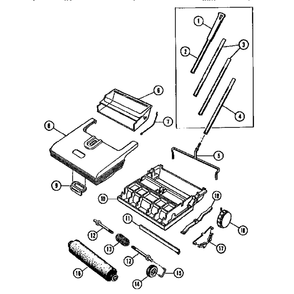 Part Location Diagram of 890-2561 Bissell Bail Assembly (Set Only)