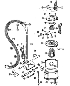 Part Location Diagram of 010-3533 Bissell Filter