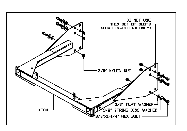 Hitch Diagram and Parts List for V190Z 2002-04 Bluebird Lawn Tractor Accessories