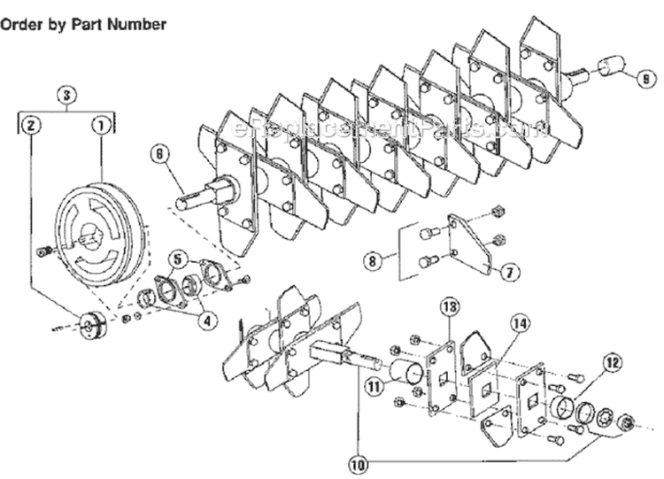 Page A Diagram and Parts List for 520LS 2000-12 Bluebird Seeder