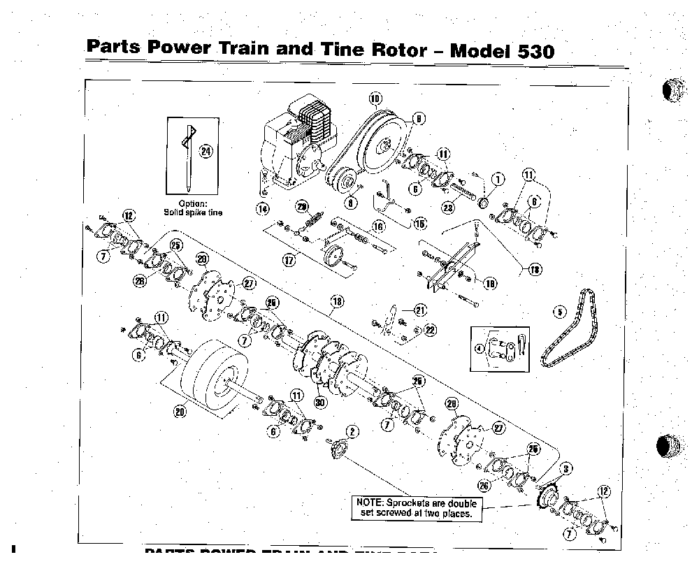 Power Source Diagram and Parts List for 530  Bluebird Aerator