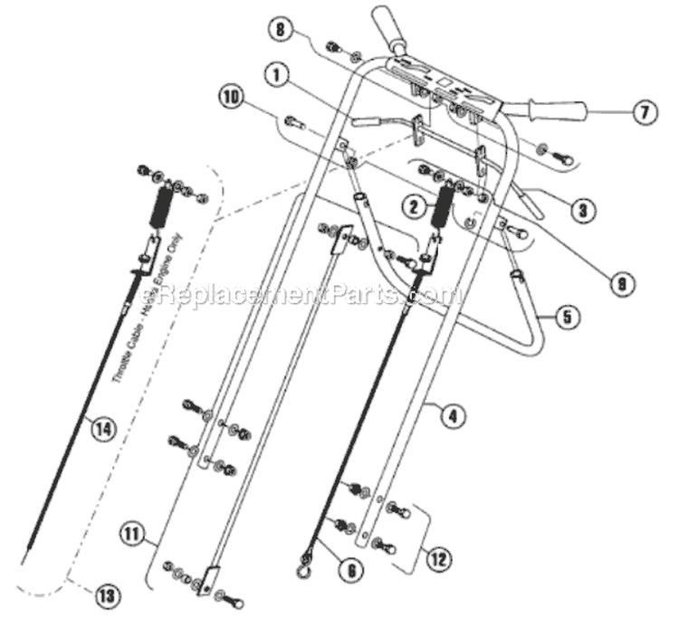 Page B Diagram and Parts List for B142 2005-07 Bluebird Aerator