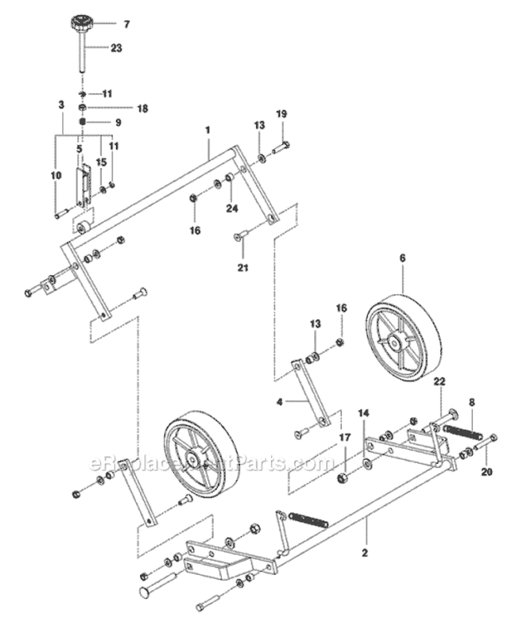 Page G Diagram and Parts List for B530A 968999379 - 2010-04 Bluebird Aerator