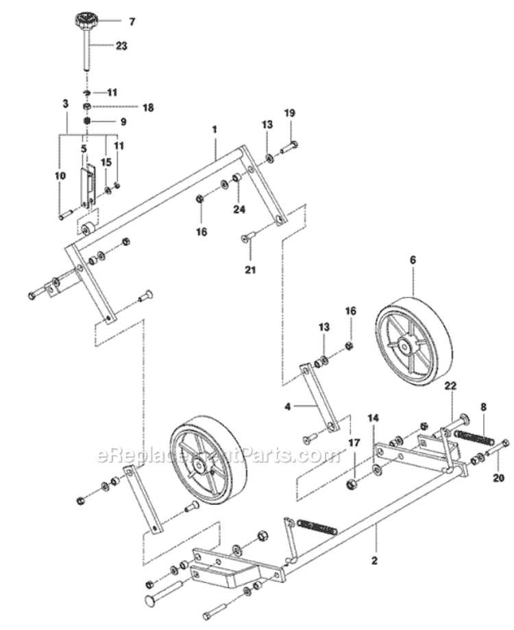 Page G Diagram and Parts List for B530B 968999381 - 2010-04 Bluebird Aerator