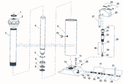Page C Diagram and Parts List for 1200 2004-05 Bluebird Hoist & Winch
