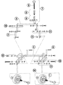 Part Location Diagram of 539007216 Bluebird Fastener Kit, Torque Arm/Hous