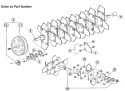 Page A Diagram and Parts List for 720 2000-12 Bluebird Dethatcher