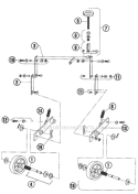 Part Location Diagram of 576228801 Bluebird Wheel Arm, Rt Axle