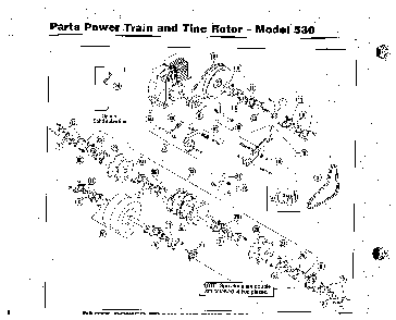 Power Source Diagram and Parts List for 530  Bluebird Aerator