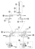 Page D Diagram and Parts List for B130 2005-07 Bluebird Aerator