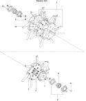 Page F Diagram and Parts List for B424B 968999380 -2010-04 Bluebird Aerator