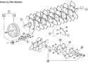 Page A Diagram and Parts List for F20B 2000-12 Bluebird Dethatcher