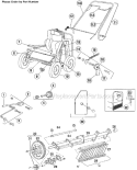 Page B Diagram and Parts List for F20B 2000-12 Bluebird Dethatcher