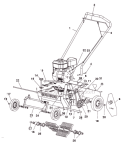 Page G Diagram and Parts List for P18 2002-12 Bluebird Dethatcher
