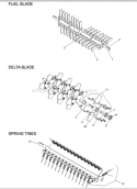 Page B Diagram and Parts List for PR18B5NRA 968999418 - 2010-04 Bluebird Dethatcher