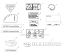 Page C Diagram and Parts List for PR18H5FA 968999419 - 2010-04 Bluebird Dethatcher