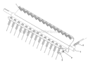 Page H Diagram and Parts List for PR18S6FA 968999678 - 2007-07 Bluebird Dethatcher