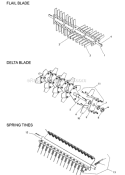 Page C Diagram and Parts List for PR22B5FBA 968999423 - 2010-04 Bluebird Dethatcher