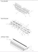 Cutting Equipment Diagram and Parts List for S22NEDA 968999442 - 2008-05 Bluebird Aerator
