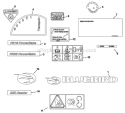 Decals Diagram and Parts List for S22S6DA 968999681 - 2007-07 Bluebird Aerator