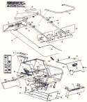 Chassis & Frame Diagram and Parts List for SC18 2003-07 Bluebird Sod Cutter