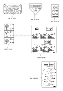 Page I Diagram and Parts List for SC550A/2006-02  Bluebird Sod Cutter