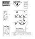 Decals Diagram and Parts List for SC550A 968999351 - 2010-04 Bluebird Sod Cutter