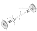 Axle Diagram and Parts List for SC550A 968999351 - 2010-04 Bluebird Sod Cutter