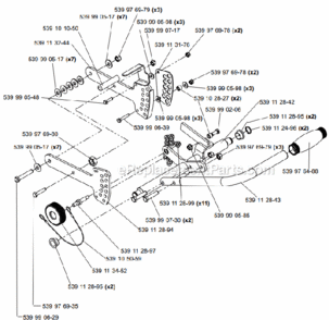 Page E Diagram and Parts List for SC550A 9689993522006-02 Bluebird Sod Cutter