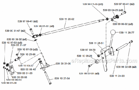 Page F Diagram and Parts List for SC550A 9689993522006-02 Bluebird Sod Cutter