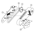 Belt Guard & Pulley Diagram and Parts List for SG914 2003-08 Bluebird Aerator