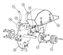 Cutting Wheel Diagram and Parts List for SG914 2003-08 Bluebird Aerator