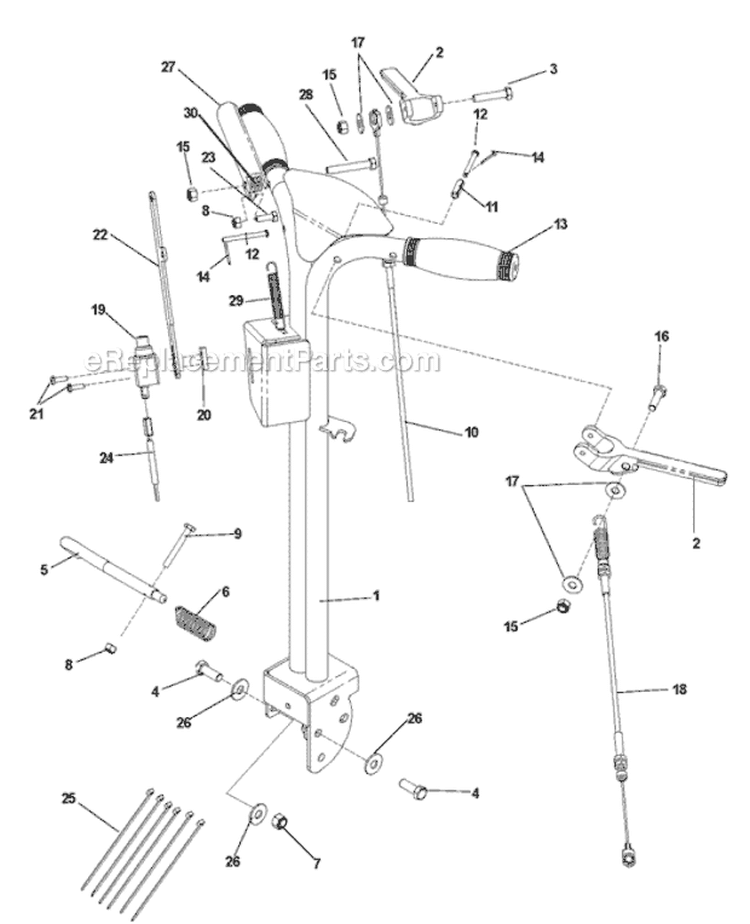 Page G Diagram and Parts List for CL550A 968999383 - 2006-04 Bluebird Edger
