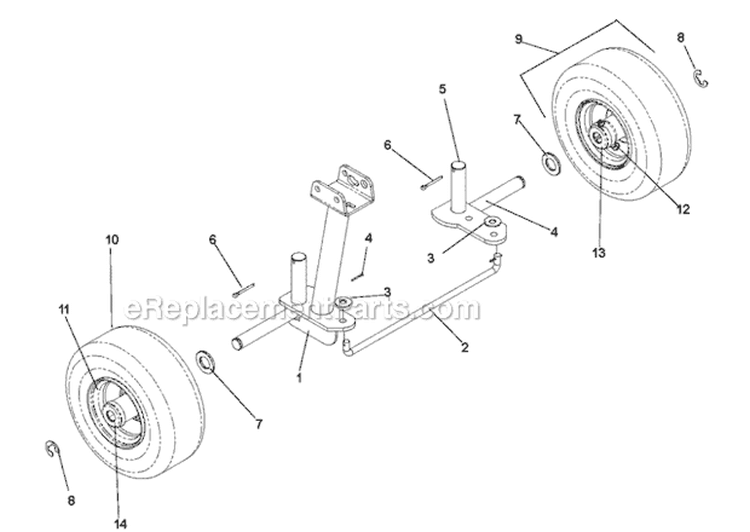 Page H Diagram and Parts List for CL550A 968999383 - 2006-04 Bluebird Edger