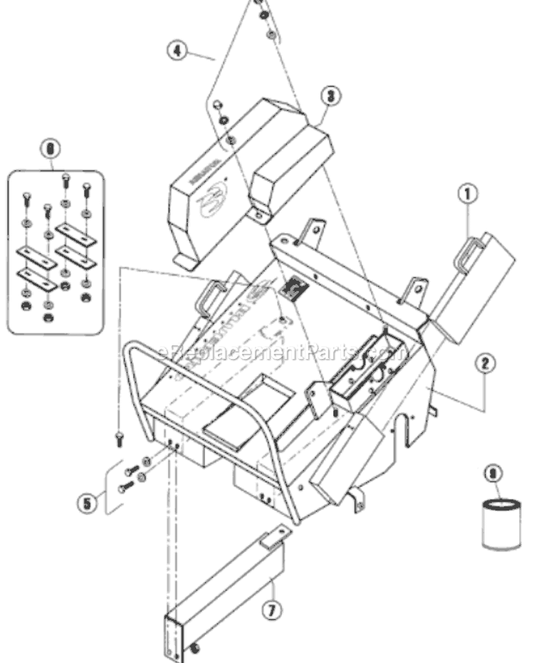 Page A Diagram and Parts List for H142 2005-07 Bluebird Aerator