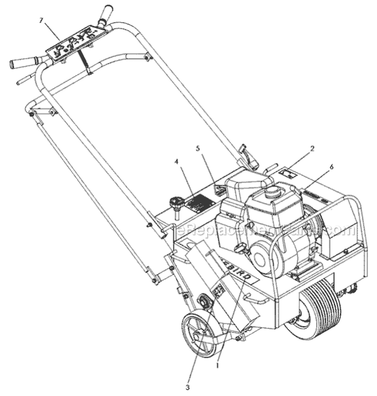 Page B Diagram and Parts List for H424 968999392 - 2010-04 Bluebird Aerator