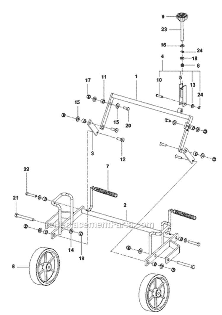 Page G Diagram and Parts List for H424 968999392 - 2010-04 Bluebird Aerator