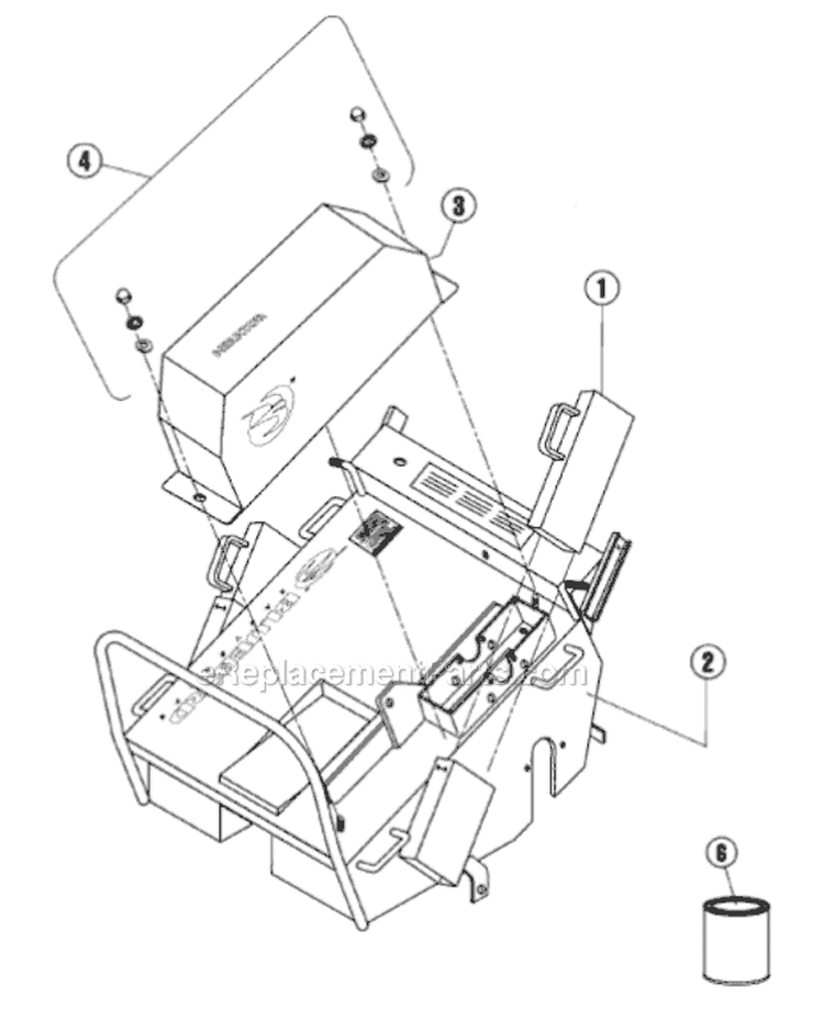 Page A Diagram and Parts List for H530AG 2005-07 Bluebird Aerator